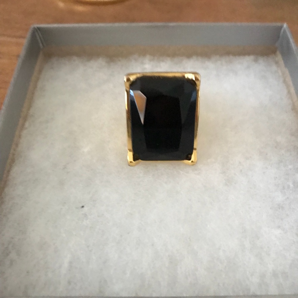 Black statement ring